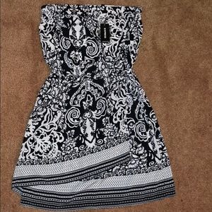 Express Strapless Mini Bandana Wrap Dress (New!)